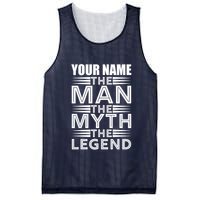 Custom Name The Man The Myth The Legend Mesh Reversible Basketball Jersey Tank