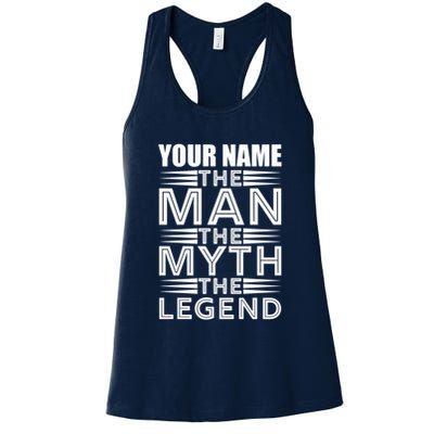 Custom Name The Man The Myth The Legend Womens Tank Top