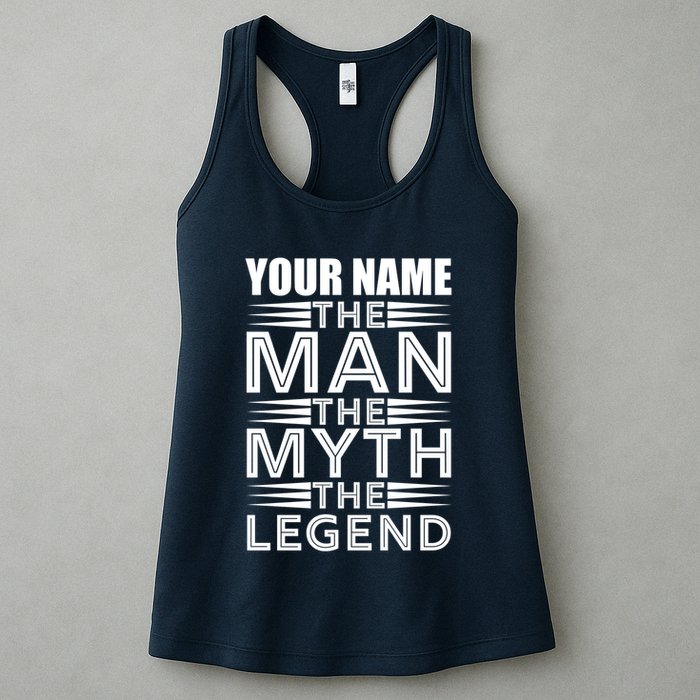 Custom Name The Man The Myth The Legend Womens Tank Top