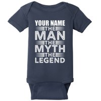 Custom Name The Man The Myth The Legend Baby Bodysuit