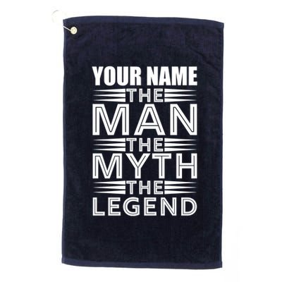 Custom Name The Man The Myth The Legend Golf Towel