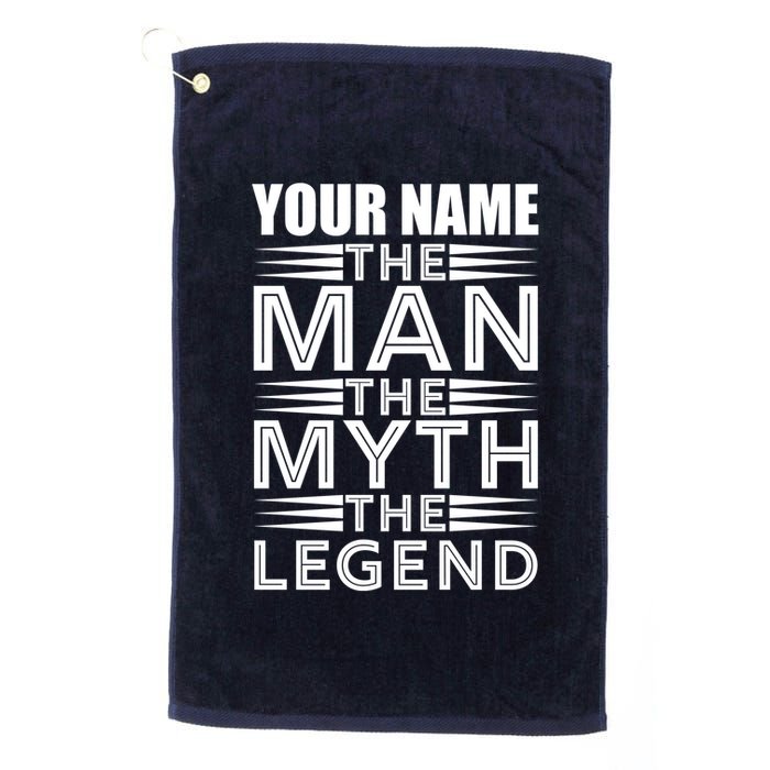 Custom Name The Man The Myth The Legend Golf Towel