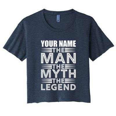 Custom Name The Man The Myth The Legend Crop Top