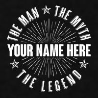 Custom Name The Man The Myth The Legend Ladies PosiCharge Tri-Blend Wicking Tank