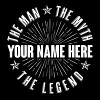Custom Name The Man The Myth The Legend Impact Tech Backpack