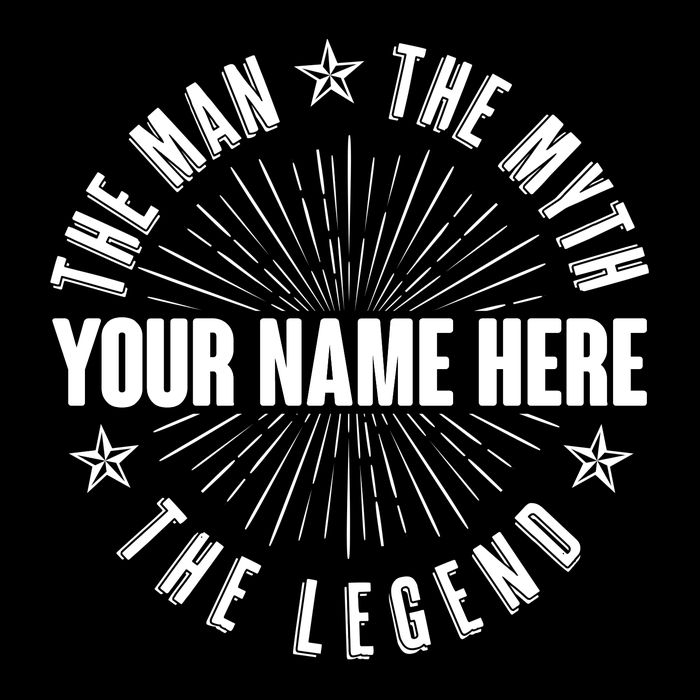 Custom Name The Man The Myth The Legend Impact Tech Backpack