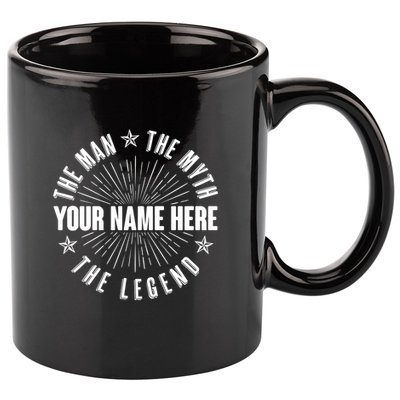 Custom Name The Man The Myth The Legend 11oz C Handle Ceramic Mug