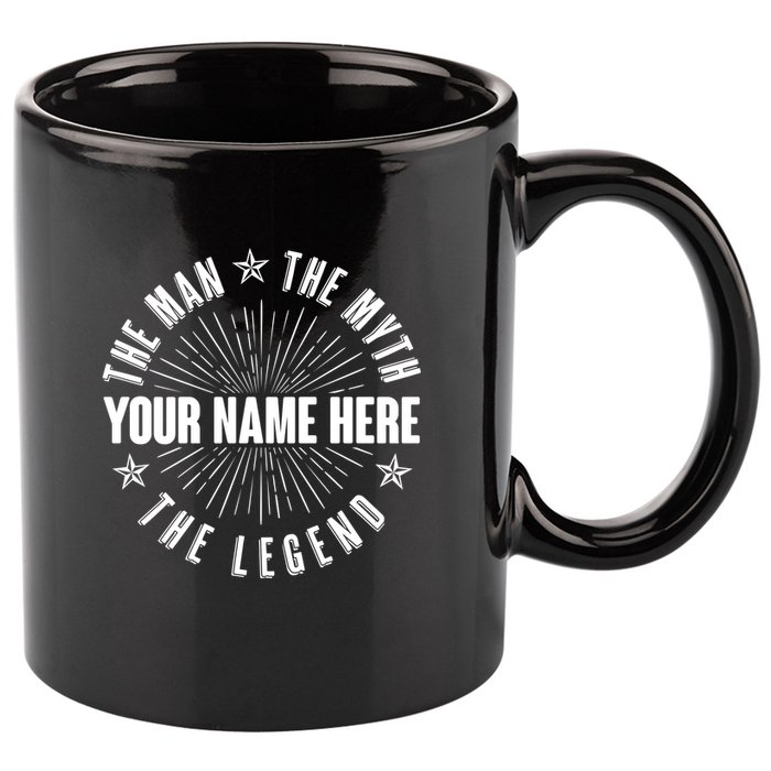 Custom Name The Man The Myth The Legend 11oz C Handle Ceramic Mug