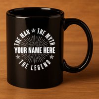 Custom Name The Man The Myth The Legend 11oz C Handle Ceramic Mug