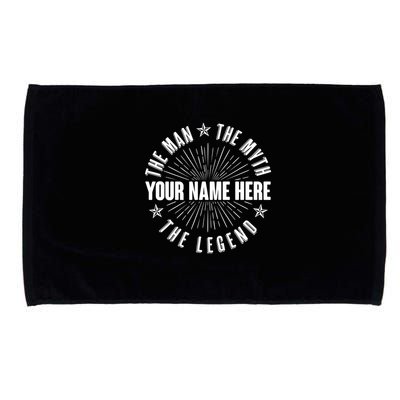 Custom Name The Man The Myth The Legend Microfiber Hand Towel