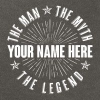 Custom Name The Man The Myth The Legend Cotton Canvas Backpack