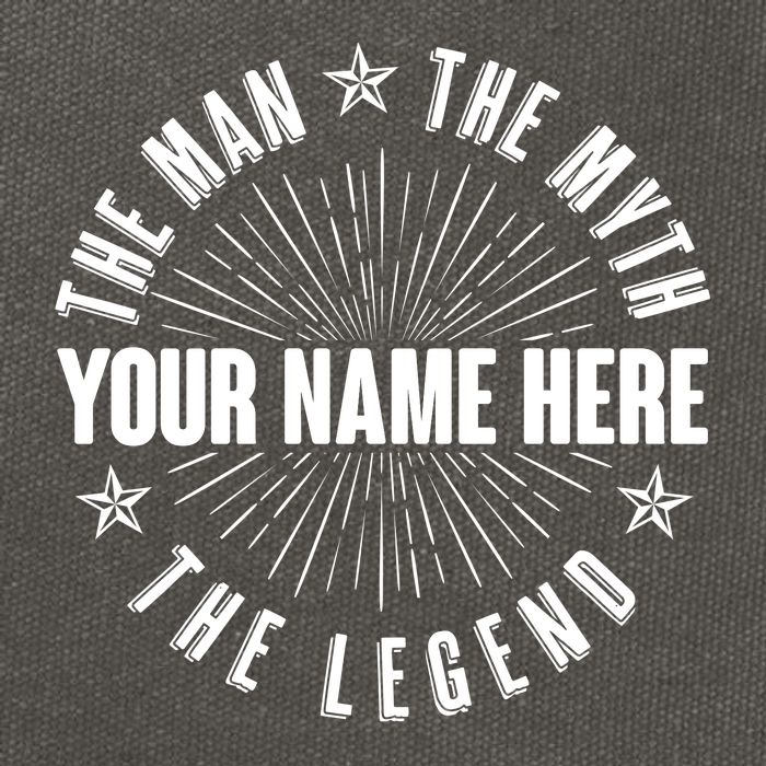 Custom Name The Man The Myth The Legend Cotton Canvas Backpack