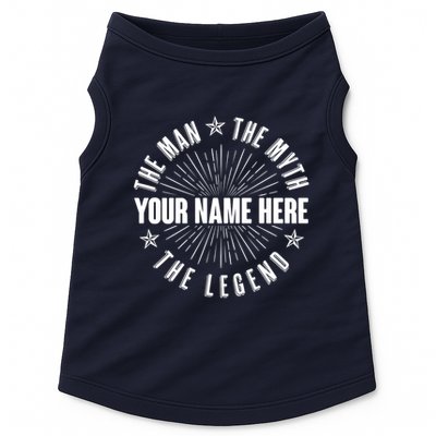 Custom Name The Man The Myth The Legend Doggie Tank