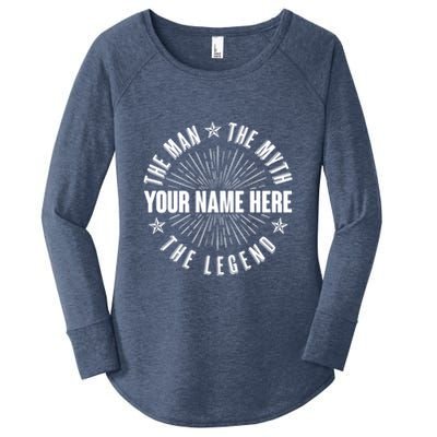 Custom Name The Man The Myth The Legend Women's Perfect Tri Tunic Long Sleeve Shirt