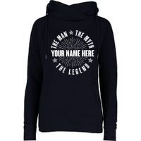 Custom Name The Man The Myth The Legend Womens Funnel Neck Pullover Hood