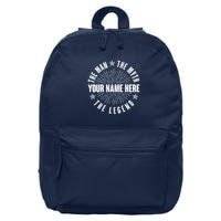 Custom Name The Man The Myth The Legend 16 in Basic Backpack