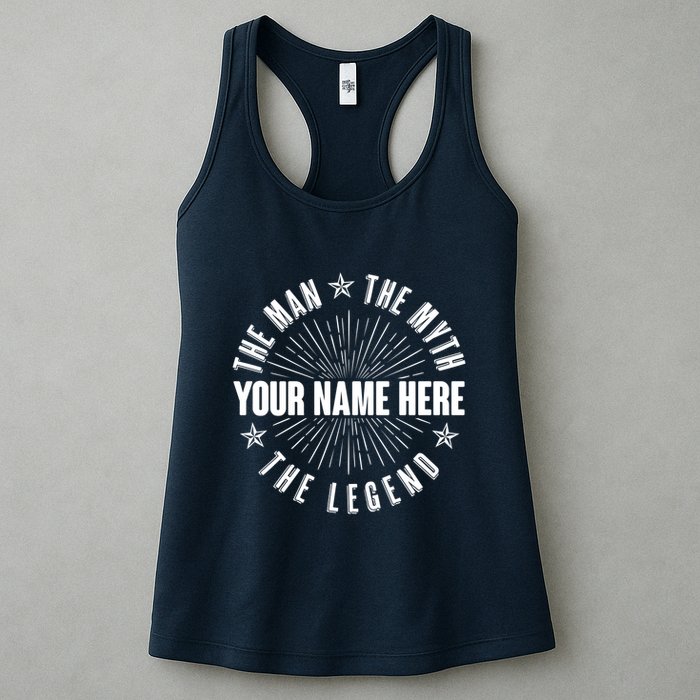 Custom Name The Man The Myth The Legend Womens Tank Top
