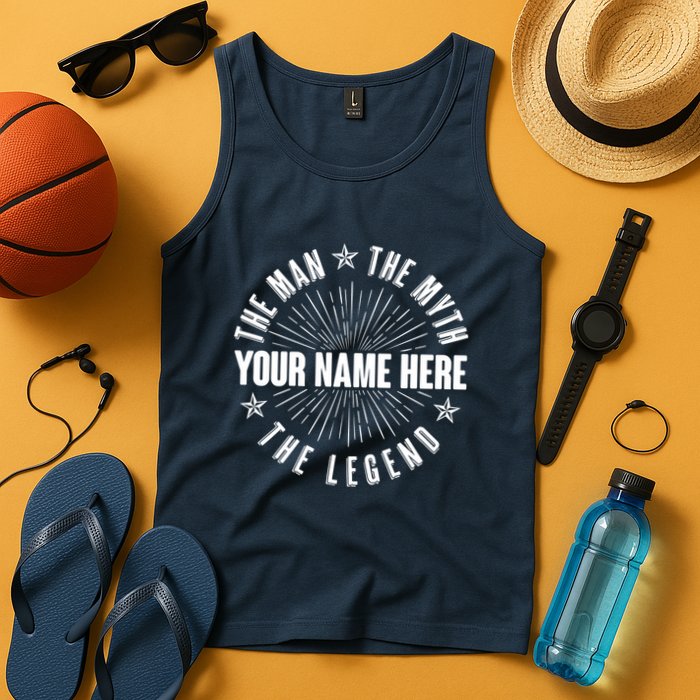 Custom Name The Man The Myth The Legend Tank Top