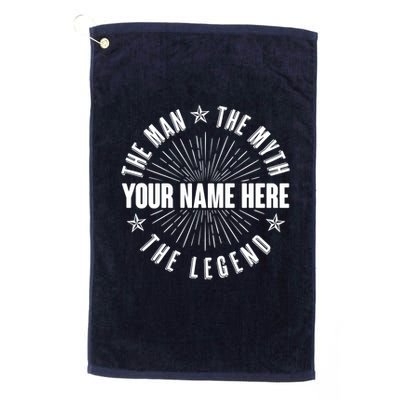 Custom Name The Man The Myth The Legend Golf Towel