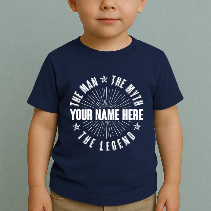 Custom Name The Man The Myth The Legend Toddler T-Shirt