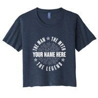 Custom Name The Man The Myth The Legend Crop Top