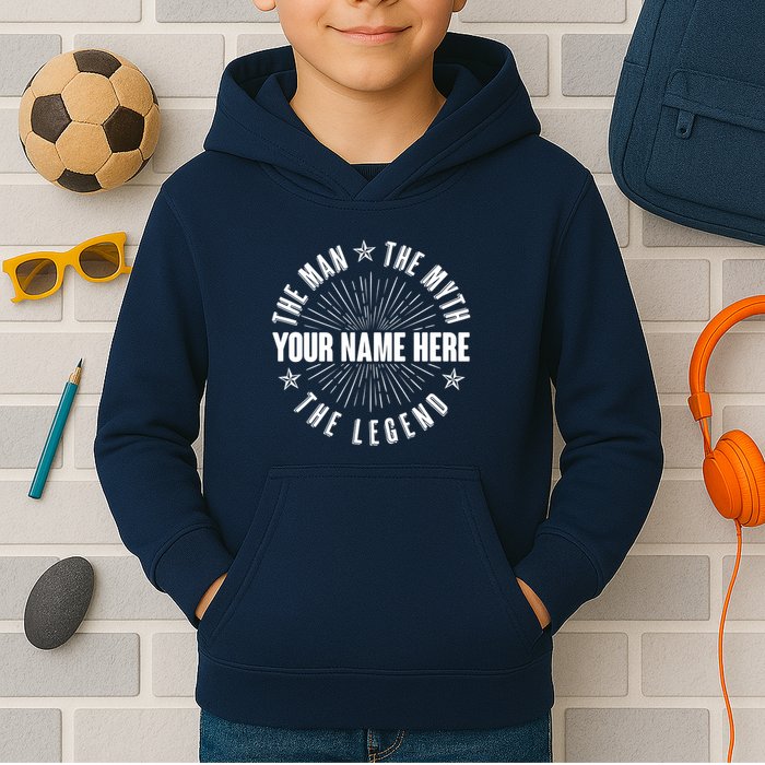 Custom Name The Man The Myth The Legend Kids Hoodie
