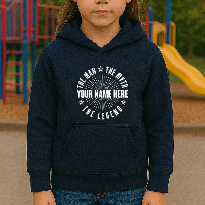 Custom Name The Man The Myth The Legend Kids Hoodie