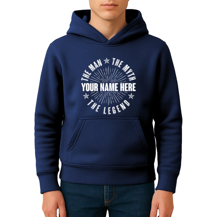 Custom Name The Man The Myth The Legend Kids Hoodie