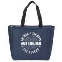 Custom Name The Man The Myth The Legend Zip Tote Bag