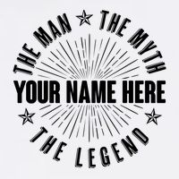 Custom Name The Man The Myth The Legend Garment-Dyed Sweatshirt