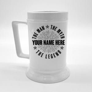 Custom Name The Man The Myth The Legend Beer Stein