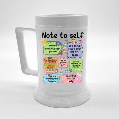 Counselor Note To Self Mental Health School Psychologist Beer Stein