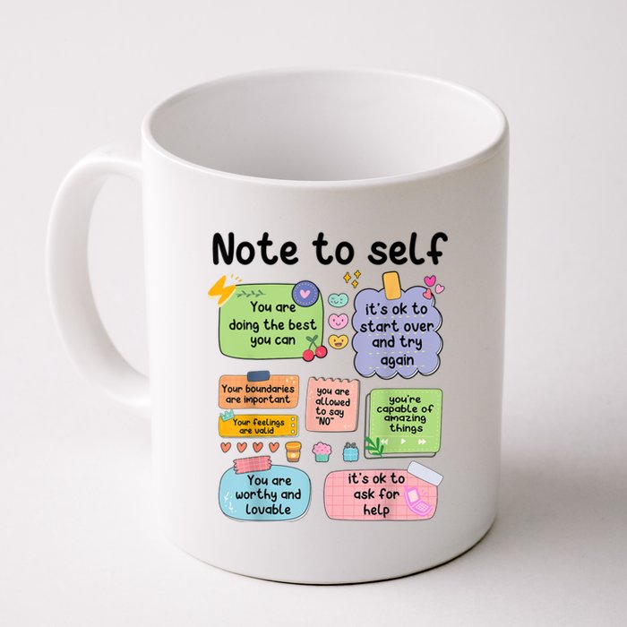 Counselor Note To Self Mental Health School Psychologist Coffee Mug