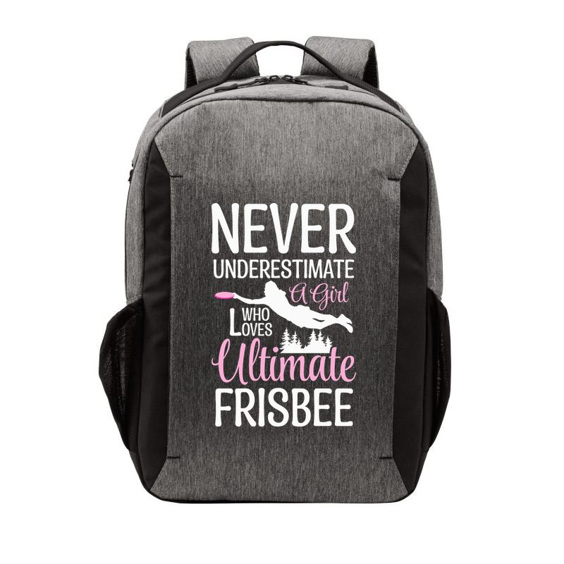 Cute Never Underestimate A Who Loves Ultimate Frisbee Gift Vector Backpack