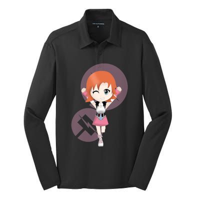 Chibi Nora Valkyrie Silk Touch Performance Long Sleeve Polo