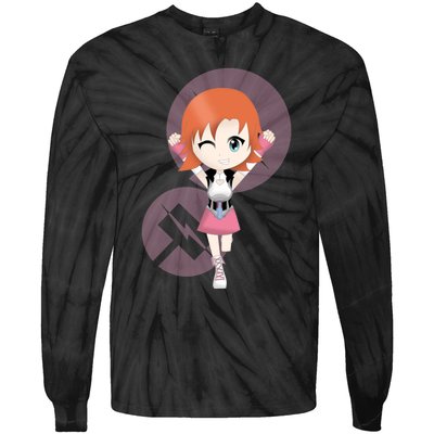 Chibi Nora Valkyrie Tie-Dye Long Sleeve Shirt