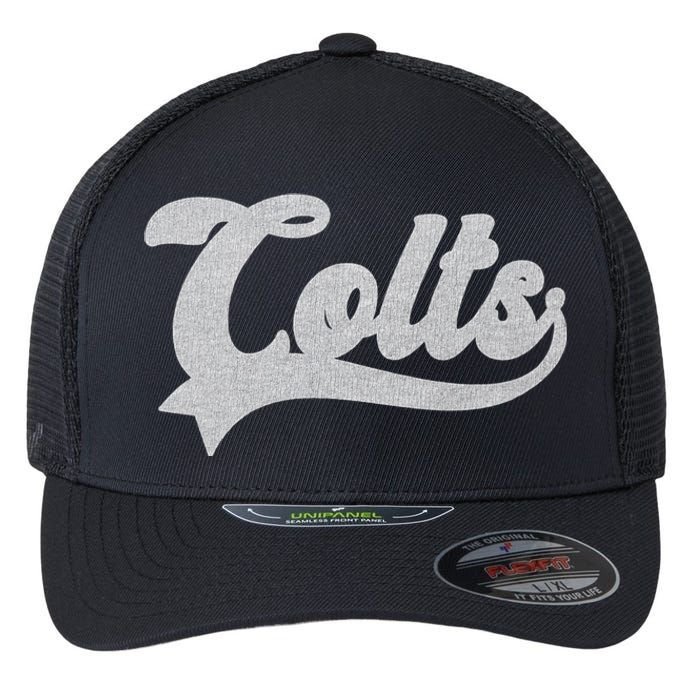 Colts Name Vintage Retro Gift Flexfit Unipanel Trucker Cap