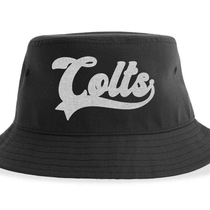 Colts Name Vintage Retro Gift Sustainable Bucket Hat