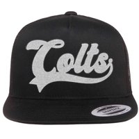 Colts Name Vintage Retro Gift Flat Bill Trucker Hat