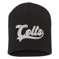 Colts Name Vintage Retro Gift Short Acrylic Beanie