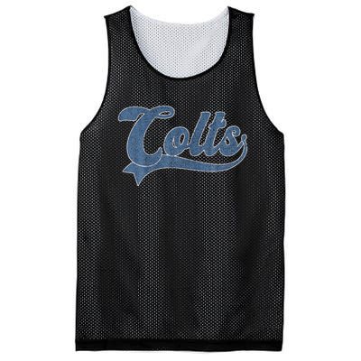 Colts Name Vintage Retro Gift Mesh Reversible Basketball Jersey Tank