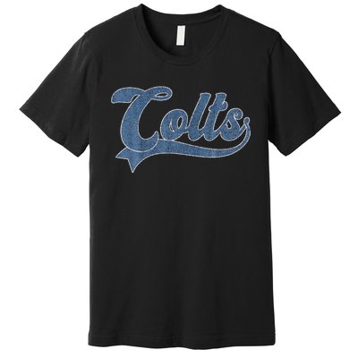 Colts Name Vintage Retro Gift Premium T-Shirt