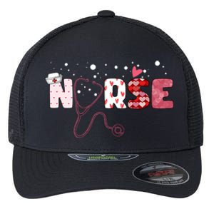 Cute Nurse Valentines Day Gift Flexfit Unipanel Trucker Cap