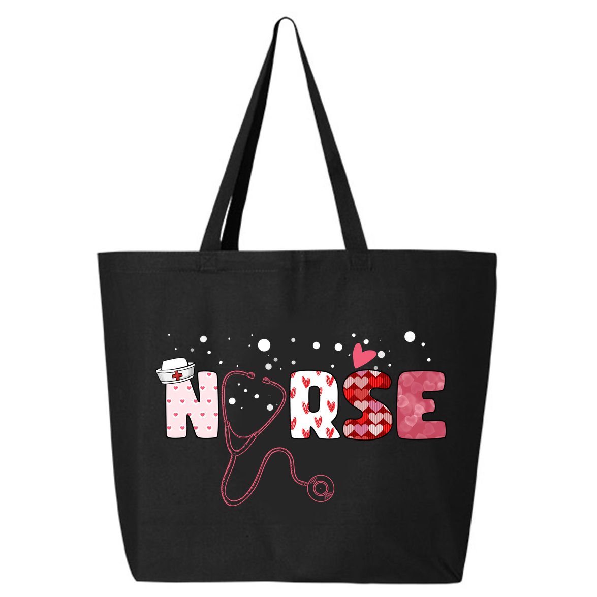 Cute Nurse Valentines Day Gift 25L Jumbo Tote