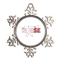 Cute Nurse Valentines Day Gift Metallic Star Ornament