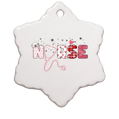 Cute Nurse Valentines Day Gift Ceramic Star Ornament