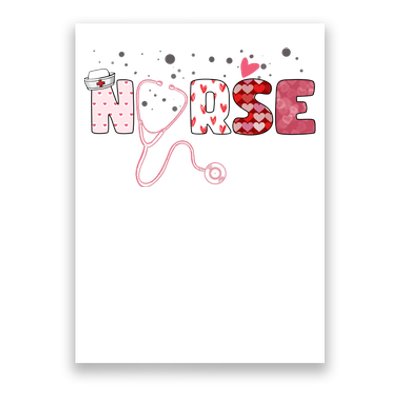 Cute Nurse Valentines Day Gift Poster