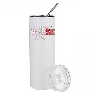 Cute Nurse Valentines Day Gift Stainless Steel Tumbler