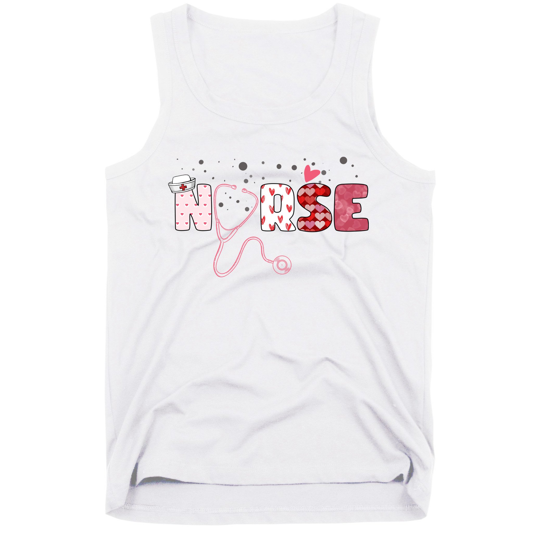 Cute Nurse Valentines Day Gift Tank Top