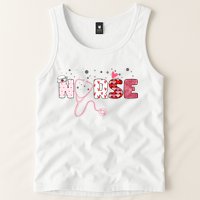 Cute Nurse Valentines Day Gift Tank Top